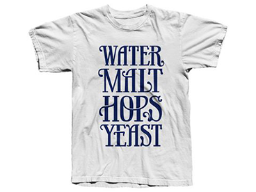 Water Malt Hops Yeast Tee